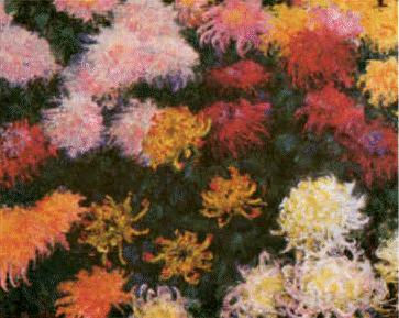 Claude Monet Chrysanthemums  sd Sweden oil painting art